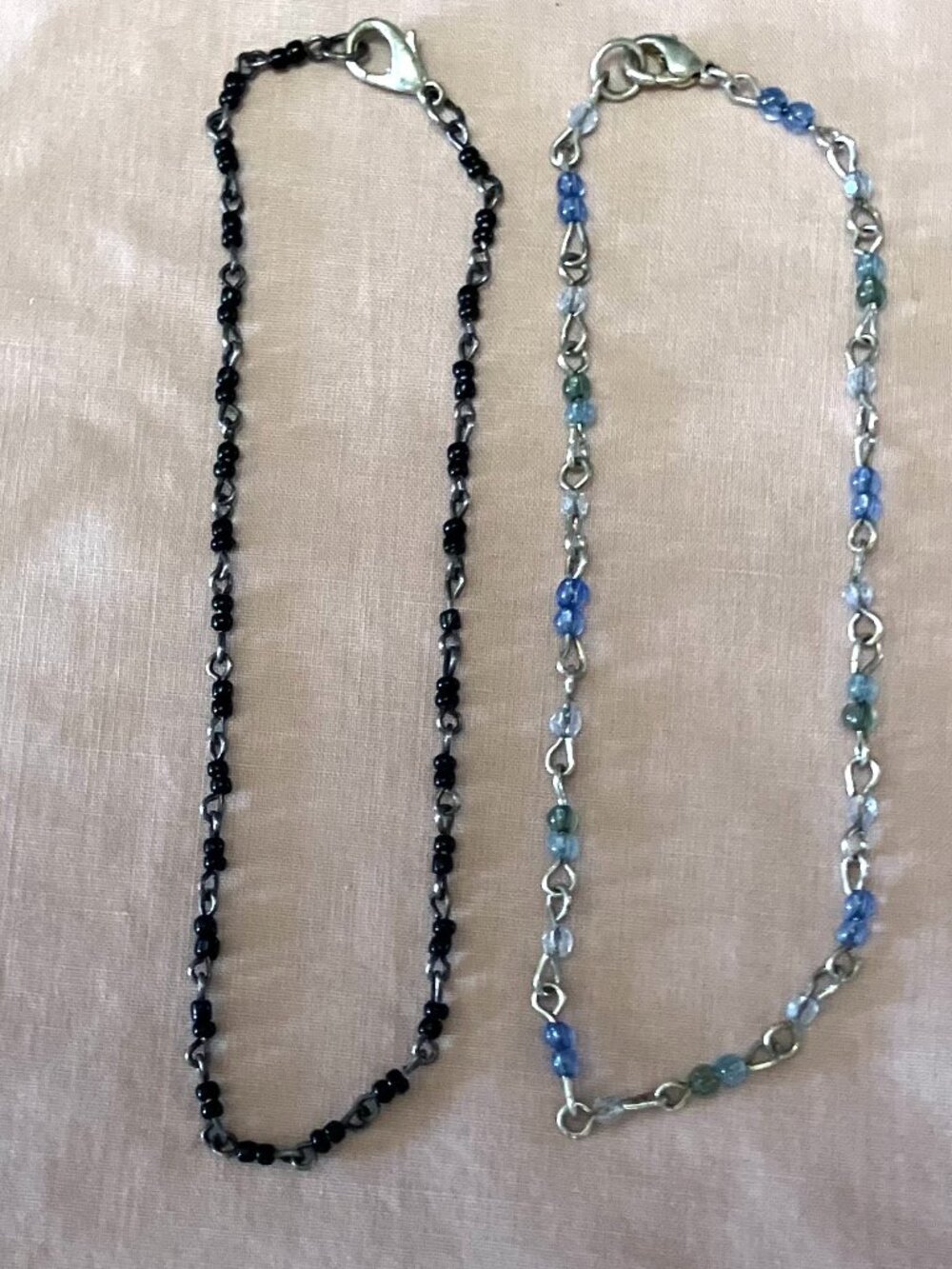 Two Beaded Ankle Bracelets